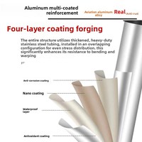 Échelle télescopique en alliage d'aluminium, hauteur extensible 6m, capacité de charge 150kg, double verrouillage, crochets portables extra-épais et extra-longs