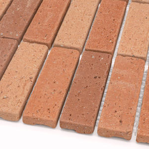 Carreaux de terre cuite à bande rouge Carreaux de sol en terre cuite La mosaïque peut être utilisée pour les éclaboussures murales et les carreaux de mur extérieur pour la décoration de la maison - Product Image 4