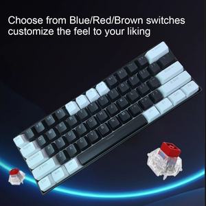 <span class=keywords><strong>Teclado</strong></span> Mecánico para Juegos Personalizado con Interruptores Azules, Rojos y Marrones, Diseño en Español y Portugués, Portátil, <span class=keywords><strong>60</strong></span>%, con Retroiluminación RGB - Product Image 4