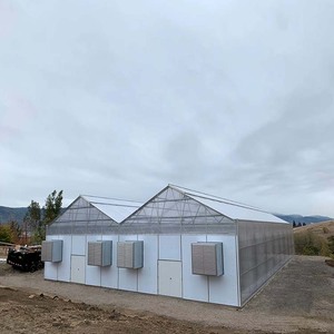Automatic 100% Blackout <b>Light</b> Deprivation Multi-Span Agricultural PC Greenhouse System Large Size for <b>Growing</b> <b>Plants</b> - Product Image 1