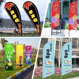 Dernière nouveauté : Ensemble de drapeaux plume Swooper de 7 pieds, en polyester numérique imperméable, avec support en aluminium, <span class=keywords><strong>pour</strong></span> publicité automobile et magasins de détail. - Product Image 5