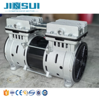 Compresseur d'air portable 12V DC sans huile à piston refroidi par air 550W avec moteur à roulement
