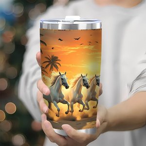 Gobelet isotherme personnalisé <span class=keywords><strong>She</strong></span> Shed Sanctuary <span class=keywords><strong>Cup</strong></span> 20oz avec côté argenté - Product Image 3
