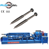 Machine de fabrication de pieux hélicoïdaux et de pieux à vis d'ancrage Rungoal personnalisée, certifiée CE, avec moteur et construction en acier/métal