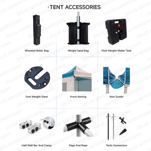 Tienda plegable de aluminio de doble capa para eventos en interiores para ferias comerciales, mercados de pulgas y ferias artesanales, diseño emergente, portátil duradero - Product Image 4