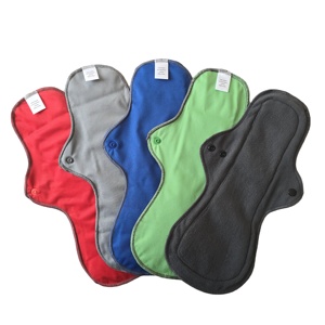 Almohadillas <span class=keywords><strong>sanitarias</strong></span> <span class=keywords><strong>reutilizables</strong></span> ecológicas, almohadillas de tela menstrual lavables para mujeres, servilletas <span class=keywords><strong>sanitarias</strong></span> de maternidad para hombres - Product Image 6