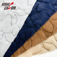 Kingcason Fabricant Grossiste Tissu en fausse fourrure de lapin jacquard à motif irrégulier 100% polyester pour tapis et tentures murales