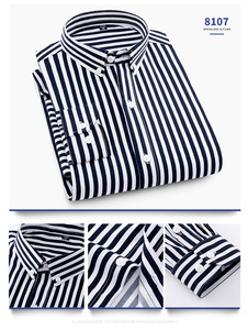 I-0317 Nuova Camicia Primaverile Autunnale da Uomo, Moda Manica Lunga, Vestibilità Regolare, <span class=keywords><strong>Blusa</strong></span> <span class=keywords><strong>Maschile</strong></span> Taglie Forti, T-shirt - Product Image 4