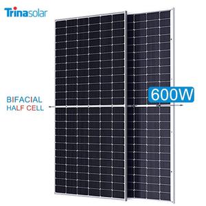 Hot Bán Tấm Trina P Loại Perc Hai Mặt Thủy Tinh Kép Monocrystalline PV Mô-đun 400W 500W 585W 590W 595W 600W 605W Năng Lượng Mặt Trời Bảng Điều Khiển - Product Image 3