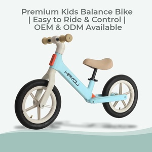 Nouveauté 2026 : Vélo d'équilibre pour tout-petits de 12 pouces en nylon avec selle recouverte de cuir pour enfants, certifié CE - Product Image 1