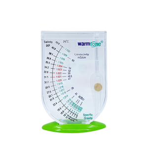 Hydromètre en plastique pour aquaculture, test de densité de l'eau de mer, mesure de la salinité pour aquarium et bassin extérieur, sacs écologiques - Product Image 1