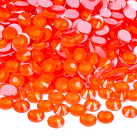BOBOHOO gros verre lueur dans les lumières UV étincelle néon perles vêtements strass à dos plat pour strass appliques robe de danse