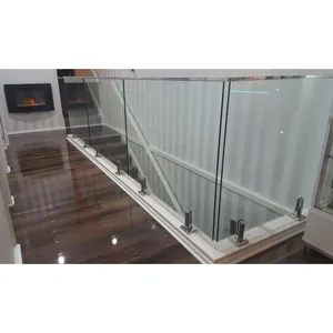 Lieferanten kostenlose Probe Stahl Zapfen Glas Geländer Glas Balustrade