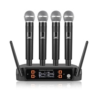 Système de microphone sans fil professionnel haut de gamme Depusheng X2, 2 micros à main cardioïdes avec construction métallique pour utilisation en studio