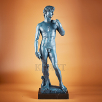 Petite Sculpture d'Art d'Intérieur Vente de Décoration de Maison Bronze David Statue Cadeau Technique de Coulée