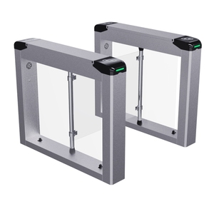 Guangbao ZY-B212 Torniquete de puerta batiente de acero inoxidable IP65 con paso rápido de 0.2s, reconocimiento facial/tarjeta IC, antipinzamiento/antipersonas en cola, TCP/IP RS485 - Product Image 3