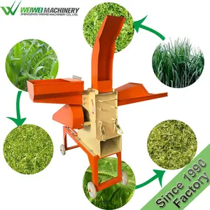 Weiwei machine broyeur d'herbe, animaux frais feuilles de manioc machines de traitement des aliments et équipement broyeur d'ensilage à vendre
