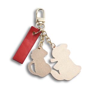 Porte-clés en alliage de zinc avec cuir PU, design romantique, personnalisé, adorable pour les couples et les animaux de compagnie - Product Image 5