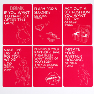 Excité et épuisé adulte 50X cartes à jouer jeu de cartes à boire conçu pour les couples car il aide pour les <span class=keywords><strong>rencontres</strong></span> - Product Image 3
