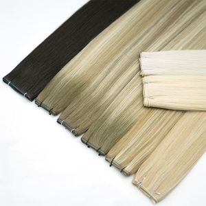 Extension per <span class=keywords><strong>Capelli</strong></span> Genius Wefts Ultra Sottili Leggeri Invisibili per Installazione in Salone 100% <span class=keywords><strong>Capelli</strong></span> Umani Vergini con Cuticola Fornitura di Fabbrica - Product Image 2