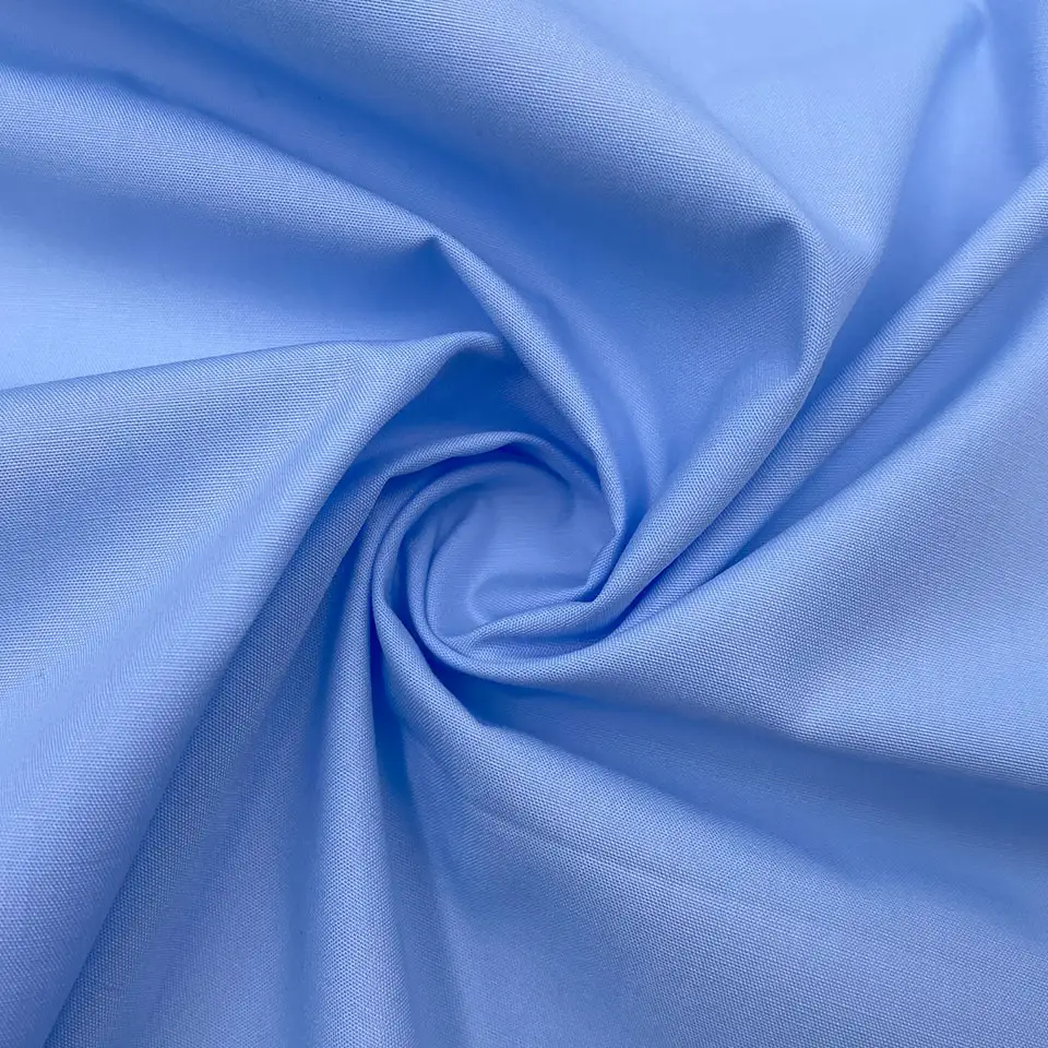 Prezzo ragionevole del produttore di seta finitura resistenza alle rughe abbigliamento da lavoro 80/20 tc uniforme in poli tessuto di cotone per camicia