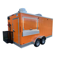 Remorque de rue pour le transport de voitures, remorque de restauration rapide extérieure, café, hot-dogs, camion de cuisine entièrement équipé