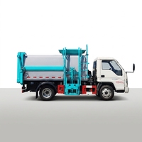 Petit camion à benne latérale pour déchets de cuisine avec moteur et boîte de vitesses, norme d'émission Euro 3, pour le transport des déchets alimentaires des restaurants