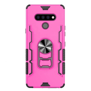 Nouveau Design Caché Kickstand Étui De Couverture Arrière de Téléphone pour LG Stylo 6 PC étui de protection pour LG K51 - Product Image 4