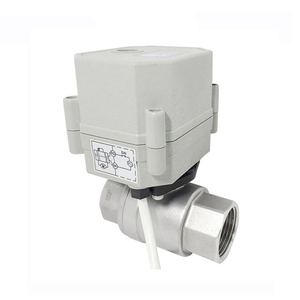 COVNA Commande Urgente Vanne à boisseau sphérique automatique en acier inoxydable 2 voies 2 pièces 12V CR2 2 fils à retour automatique pour coupure d'eau OEM - Product Image 2