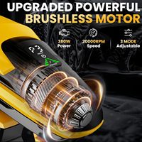 Nettoyeur de voiture sans fil Dewalt 20v portable à main avec moteur sans balais, buse 6 en 1, 3 niveaux, pour voiture/jardin/clôture/mur, nettoyage de voiture