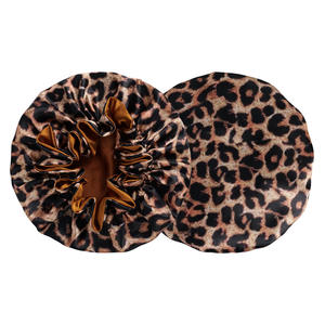 <span class=keywords><strong>Bonnet</strong></span> <span class=keywords><strong>de</strong></span> <span class=keywords><strong>nuit</strong></span> en <span class=keywords><strong>satin</strong></span> léopard noir sexy pour femme, double couche réversible, doux et confortable, imprimé guépard, imitation <span class=keywords><strong>soie</strong></span>, vente en gros - Product Image 3