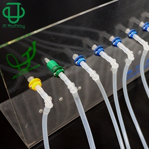 Tubos de plástico de 1 mm de diámetro interior x 3 mm de diámetro exterior, de grado alimenticio, para vacío, con superficie lisa, manguera de silicona para aplicaciones químicas - Product Image 1