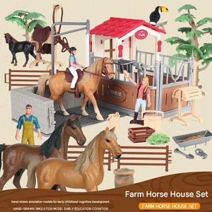 Casa de Muñecas en Miniatura Familiar Forestal, Juguete de Simulación de Plástico con Modelo de Rancho y Establo, Regalo de Cumpleaños para Niños, Éxito de Ventas 2026 - Product Image 3
