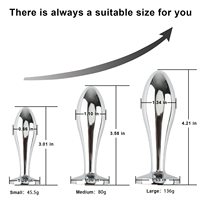 3 Parçalı Lüks Mücevher Anal Dilatör Yetişkin Seks Oyuncakları Kristal Elmas Mini Seksi Metal Fetiş Popo Fişi Anal Fişi Erkek Kadın için