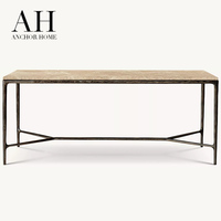 Table console nordique sophistiquée en bois avec tiroir et rangement, base en Y, pour salon, entrée, couloir, personnalisable OEM