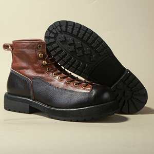 Bottes de moto pour hommes, style rétro, en cuir véritable, bottes de travail imperméables à la cheville, nouveau style, chaussures de gentleman pour soirée - Product Image 4