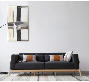 ชุดโซฟาห้องนั่งเล่นสไตล์สแกนดิเนเวียแบบสั่งทำเซตโซฟาแบบแบ่งส่วนทันสมัยไม้เฟอร์นิเจอร์บ้านผ้า <span class=keywords><strong>S1</strong></span>โฟม<span class=keywords><strong>1</strong></span>ชุด - Product Image 6