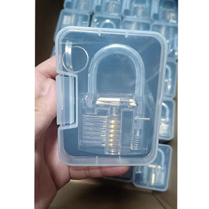 <span class=keywords><strong>Transparent</strong></span> Un Mot <span class=keywords><strong>Cadenas</strong></span> Serrure Pick Tool Set Cueillette Pratique Kit Clé Extracteur Pad Serrure Pick Serrurier Outils - Product Image 2