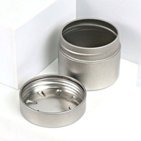 Boîte en métal personnalisée de 30g, 40g, 50g, hermétique, de qualité alimentaire, écologique, à l'épreuve des enfants, vide, pour emballage alimentaire