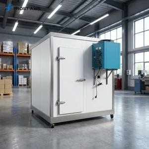Chambre froide multi-températures à deux zones avec compresseur, moteur économe en énergie, pour stockage floral, insonorisée, à encastrer dans les murs - Product Image 1