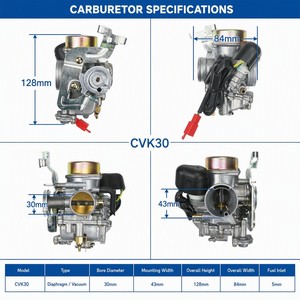 <span class=keywords><strong>Carburador</strong></span> <span class=keywords><strong>de</strong></span> Carreras <span class=keywords><strong>de</strong></span> 30 mm CVK30 para <span class=keywords><strong>ATV</strong></span>, Scooter, Motocicleta GY6 125 <span class=keywords><strong>150</strong></span> 200cc 260, Repuesto <span class=keywords><strong>de</strong></span> Alto Rendimiento - Product Image 4