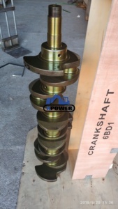 อะไหล่แท้ EX200-1 EX200-2 EX200-3 SK200-1 SK200-2 SK200-3 SK220-3 อะไหล่เครื่องยนต์รถขุด 6BD1 6BD1T เพลาข้อเหวี่ยง - Product Image 3