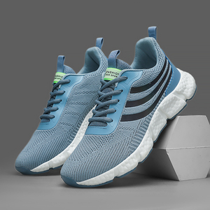 Chaussures de sport décontractées basses pour hommes en maille tissée respirante, style marche, à lacets, antidérapantes, pour l'été et toutes saisons - Product Image 6