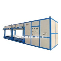 Machine à glaçons en blocs SINDEICE, best-seller, 10 tonnes, refroidissement direct, fabrication de blocs de glace transparents pour usage industriel, Afrique du Sud
