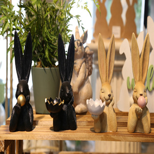 Licheng Châu Âu Nhà Bàn Trang Trí Món Quà Sinh Nhật Kỳ Nghỉ Hình Ảnh Câu Lạc Bộ Khách Sạn Đạo Cụ Thổi Thỏ - Product Image 3