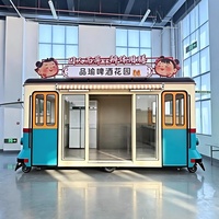 Kiosque mobile en métal personnalisable, style moderne, résistant à la rouille, mini-remorque de cuisine, mini-chariot à café mobile à vendre