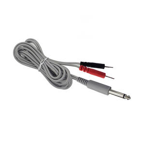 Aanpasbare 6.35Mm Ecg Koperen Kabel Pvc Isolatie 2 Lood 2.0Mm <span class=keywords><strong>Eeg</strong></span> Plug 6.35Mm Audio Plug 2.0Mm Pin <span class=keywords><strong>Eeg</strong></span> Kabel - Product Image 5