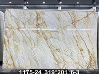 Dalle de marbre Calacatta Super Gold Cresto, design moderne, polie, grande dalle de marbre pour la décoration murale et de sol de villa