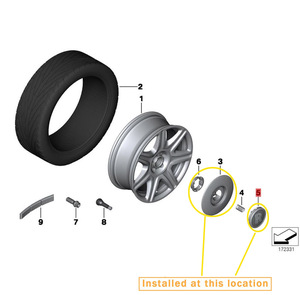 כיסוי כרום (שחור) למרכז ההגה של רולס רויס גוסט, רולס רויס רייט, רולס רויס דאון - Product Image 2