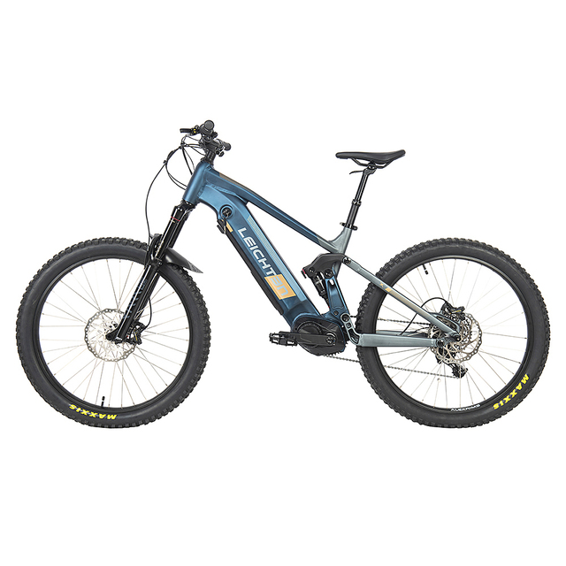 2022 New Model 6061 Aluminum Frame Full Suspension E Bike 500W 48v Mid-drive Electric Bicycle